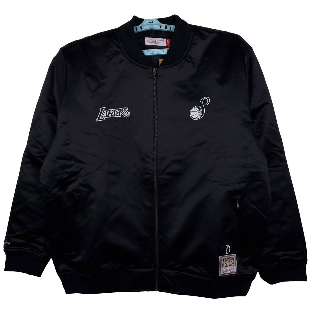 Suga BST LA Lakers Mitchell & Ness NBA 2XL XXL Jacket Agust D Collab Black NWT